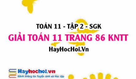 Giải Toán 11 trang 86 tập 2 Kết nối tri thức